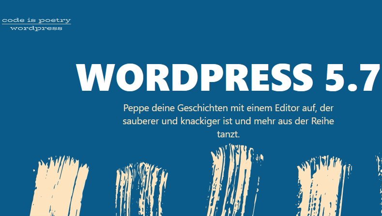 wordpress update 5.7